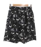 グラニフ graniph Yusuke Nakamura ファンクラブ パターン ビッグシルエットショートパンツ イージー S ストレッチ 総柄 紺 ネイビー 白 ホワイト 028000500 /GV