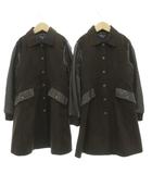 コムサデモード COMME CA DU MODE FILLE コート 2点セット まとめ スタジャン ラムース 130A ブラウン 刺繍 /UO