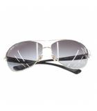 AVIATOR サングラス 63□13 アイウェア 度あり グラデーション RB3386 黒 ブラック シルバーカラー /AE