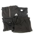 アディダス adidas ジップパーカー カットソー レギンス ハーフパンツ まとめ 4点セット M L ドット柄 黒 ブラック 白 ホワイト /GV