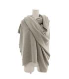 ブルーバードブルバード BLUEBIRD BOULEVARD ストール 大判 無地 ワッフル生地 カシミヤ混 グレー /AE