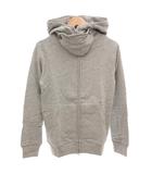 ハレ HARE タグ付き パーカー フーディ S ジップアップ 長袖 グレー /AE