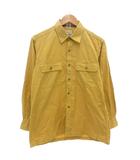 バーバリーズ Burberrys ヴィンテージ シャツ ブラウス 長袖 M 襟裏チェック マスタード 黄 イエロー /AE