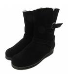  パラマウント PARAMOUNT 美品 ショートブーツ スエード 裏ボア ビブラムソール 黒 ブラック /AE