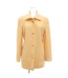 セリーヌ CELINE ジャケット 装飾ボタン 背抜き オレンジ系 /UO