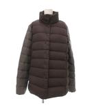 デュベティカ DUVETICA ダウンジャケット 袖ウール切替 ミドル丈 48 茶 ブラウン グレー /UO