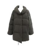 ダウンジャケット ショールカラー ジップアップ 38 チャコールグレー系 /UO