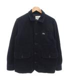 ラコステ LACOSTE インディゴピケカバーオール 鹿の子ジャケット ロゴ 刺繍 S 紺 ネイビー /FF