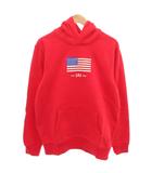 ギャップ GAP プルオーバーパーカー フーディ 長袖 アメリカ 国旗 レッド M /FF