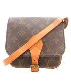 ルイヴィトン LOUIS VUITTON モノグラム カルトシエールPM ショルダーバッグ 斜め掛け クロスボディ M51254 フラップ スクエア PVC レザー 茶 ブラウン /GV ☆AA★