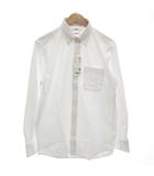 ユニクロ UNIQLO タグ付き 24AW スーパーノンアイロン ジャージースリムシャツ 長袖 L ボタンダウン 白 ホワイト 331-476547 /GV