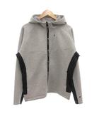 チャンピオン CHAMPION テックウィーブ 3LS ジップフーデッドスウェットシャツ ジャケット XL グレー 黒 ブラック C3-YG101 /GV