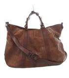 ゲンテン genten 2WAY ショルダーバッグ ハンド 手提げ 斜め掛け レザー 本革 茶 ブラウン /FF