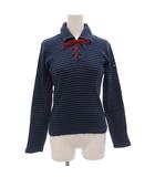 ポロスポーツ POLO SPORT ラルフローレン RALPH LAUREN レースアップポロシャツ 長袖 M 紺 ネイビー /GV