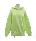 リーボック Reebok ラックス フーディー プルオーバーパーカー スウェット M 長袖 裏起毛 シトラスグロー /GV