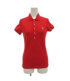 ラルフローレン RALPH LAUREN ポロシャツ カットソー 半袖 XS 鹿の子 ポニー刺繍 赤 レッド /GV