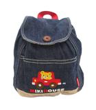 ミキハウス mikihouse リュックサック デイパック 刺繍 ロゴ モチーフ ダークインディゴ /AE