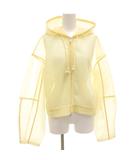 ローリーズファーム LOWRYS FARM シアージップアップパーカー ダンボール フード 薄手 F 黄 イエロー /GV