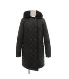 トラディショナルウェザーウェア Traditional Weatherwear ピーコート Pコート 36 キルティング 裏起毛 黒 ブラック /AE