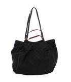 ラシット RUSSET ハンドバッグ トート 2WAY 肩掛け モノグラム ナイロン 紺 ネイビー /GV