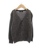 コムサデモードフィユ COMME CA DU MODE FILLE カーディガン ニット 長袖 ウール ロゴ刺繍 130 グレー /GV