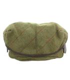 ポキット pokit クラシックカプセル ウエストバッグ ボディ フラップ チェック ウール カーキ /GV