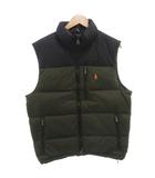 ポロ ラルフローレン POLO RALPH LAUREN ダウンベスト M 黒 ブラック カーキ ポニー刺繍  /FF