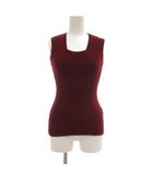 ドルチェ&ガッバーナ ドルガバ DOLCE&GABBANA ヴィンテージ ノースリーブ ニット 38 赤 レッド スクエアネック /UO