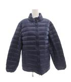 ライトダウンジャケット ジップアップ 38 ナイロン 紺 ネイビー /GV