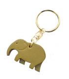 ヘルツ HERZ タグ付き キーホルダー ゾウさん カウレザー 牛革 KE-201 グリーン /GV