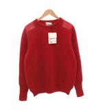 マッキントッシュ MACKINTOSH タグ付き SLAM JAM Military Knit セーター リブニット 長袖 シリコンプリント ウール L 赤 レッド /FF