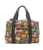 レスポートサック LesportSAC アーティストインレジデンス ミニボストンバッグ 2WAY 総柄 ブラック マルチカラー /UO