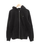 17AW Small Box Zip Up Sweatshirt ジップアップパーカー ボックスロゴ フーディ L 黒 ブラック /FF