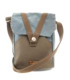 エルエルビーン L.L.BEAN ショルダーバッグ 斜め掛け クロスボディ フラップ キャンバス 青 ブルー 茶 ブラウン /GV