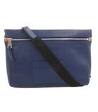 ポールスミス PAUL SMITH ショルダーバッグ スラウチー クロスボディ 斜め掛け レザー ロゴ 青 ブルー /FF