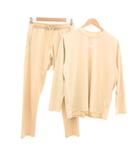  テンシャル TENTIAL バクネ BAKUNE リカバリーウェア セットアップ 長袖シャツ ロングパンツ S べージュ /UO