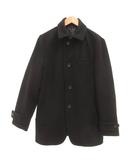 コムサメン COMME CA MEN ステンカラーコート メルトン S ブラック /UO