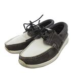 エンポリオアルマーニ EMPORIO ARMANI デッキシューズ ボートシューズ スエード レザー グレー /UO