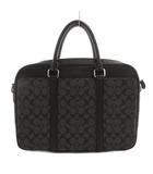 コーチ COACH 2WAY ハンドバッグ ショルダーバッグ ブリーフケース シグネチャー 黒 ブラック F54803 /FF