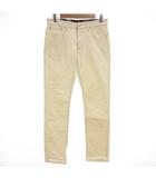 コーデュロイパンツ ストレート ジップフライ ストレッチ M 白 ホワイト /GV