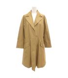 イエナ IENA トレンチコート ロング 比翼 薄手 タック 36 ベージュ /GV