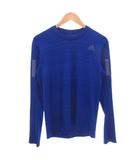 アディダス adidas ランニング RUNNING CLIMALITE Tシャツ 長袖 ロンT ストレッチ L 青 ブルー /GV