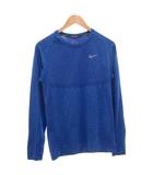ナイキ NIKE ランニング RUNNING ドライフィット Tシャツ 長袖 ロンT M ロゴプリント 青 ブルー /GV