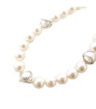 Nude All-Around ネックレス クリスタル・パール ペンダント 白 ホワイト シルバーカラー 1179752 /FF