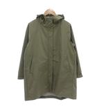 無印良品 良品計画 撥水フード付きコート ロング ジップアップ M カーキ BDH21A2A /GV