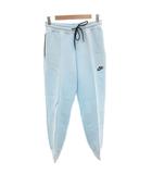 ナイキ NIKE タグ付き スポーツウェア テックフリース ミッドライズ ジョガーパンツ イージー ゴムウエスト ロゴ S 水色 ライトブルー /FF