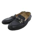 シャネル CHANEL チェーンローファー スリッポン ココマークチャーム レザー 36.5 黒 ブラック G34827 /UO