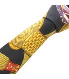 エルメス HERMES ネクタイ スカーフ柄 絹 シルク フランス製 黒 ブラック /FF