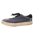 ランバンオンブルー LANVIN en Bleu パンチングMIX メッシュコート スニーカー シューズ ローカット レザー 27 紺 ネイビー /FF
