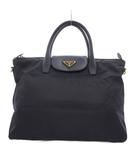 プラダ PRADA ハンドバッグ ショルダー 2WAY ナイロン レザーハンドル 紺 ネイビー BN2541 /UO ☆AA★